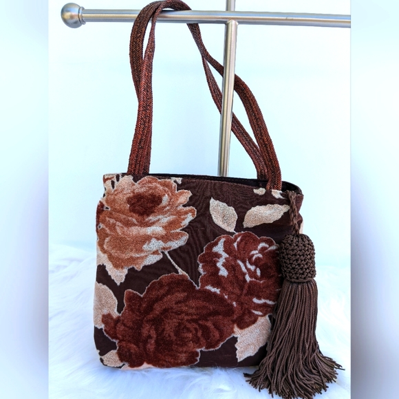 Sharif Handbags - 🔥SHARIF!!! Cute little mini Brown & tan  bag with tassel 🔥